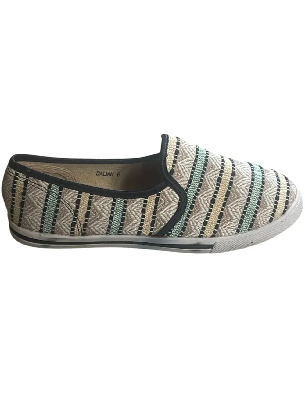 Machi’s Footwear Tweed Slip-On Loafers Size 6 Casual Flats - Picture 6 of 7